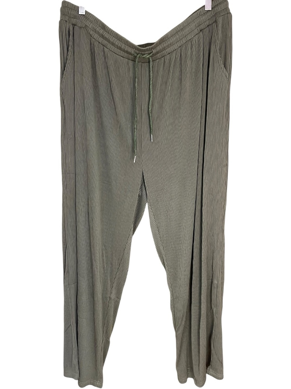 Coofandy Casual Textured Drawstring Pants Green